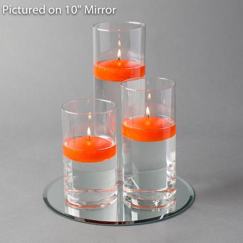 round mirror centerpiece candles set 3 - view 13
