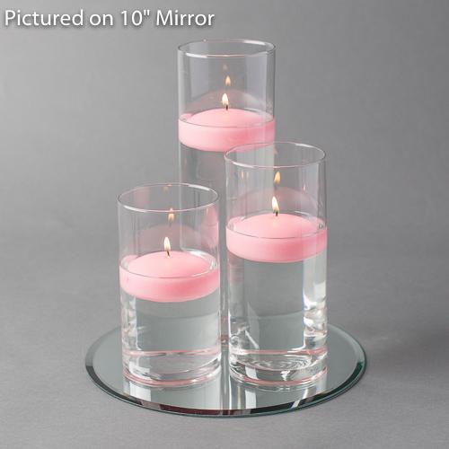 round mirror centerpiece candles set 3 - view 5