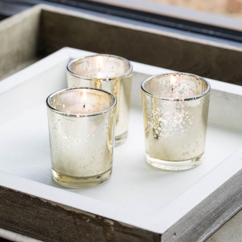 Richland Metallic Gold Mercury Votive Holders Set of 72 - view 3
