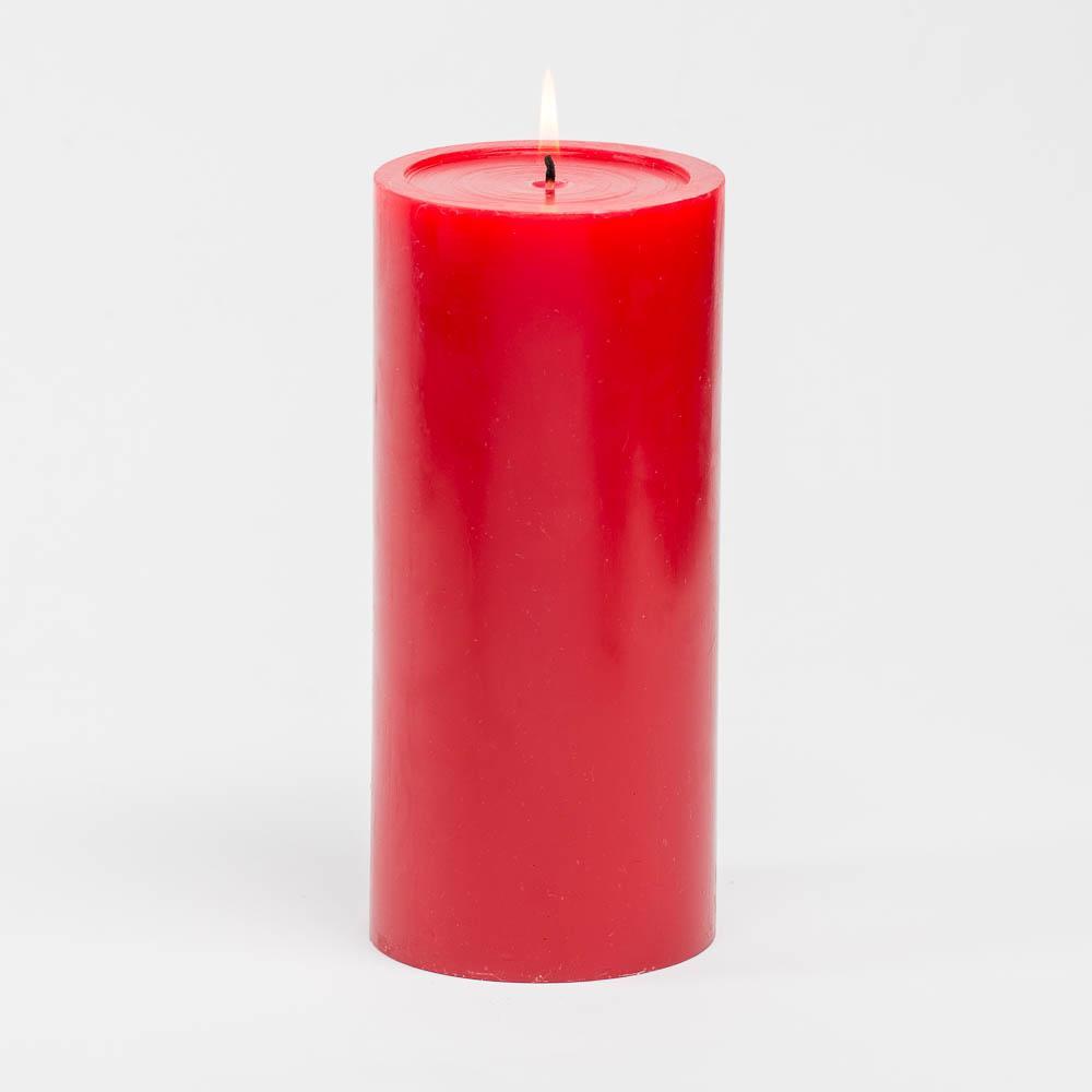 richland 4 x 9 red pillar candle - view 1