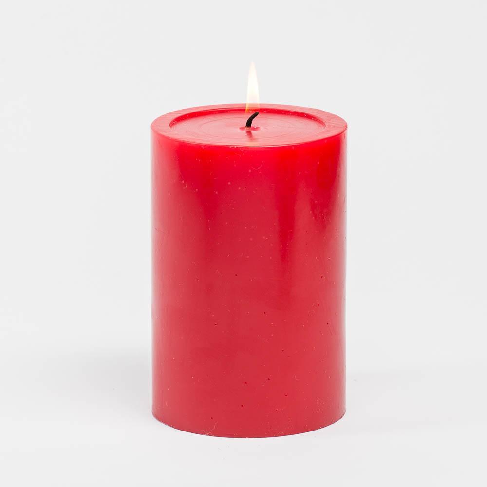 Richland 4" x 6" Red Pillar Candle - view 1