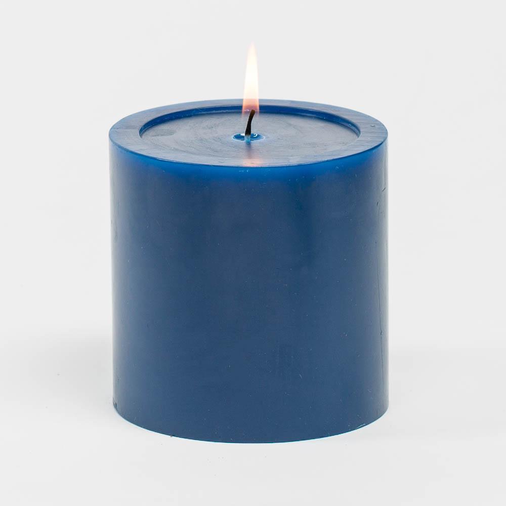 Richland 4" x 4" Navy Blue Pillar Candles Set of 6 - view 1
