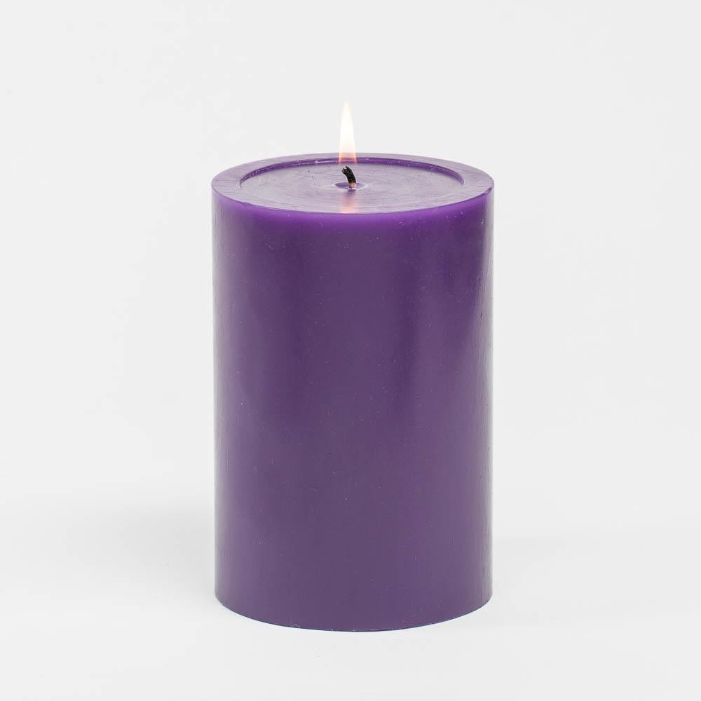 Richland 4" x 6" Purple Pillar Candles Set of 6| 6219_06