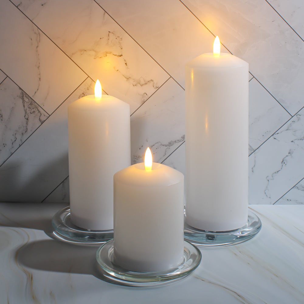 Eastland Glass Pillar Plate Round 4” Set of 12 - view 5