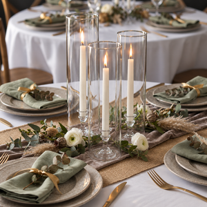 4 of 8: Glass Chimney Candle Shade 4" x 20" – Set of 12