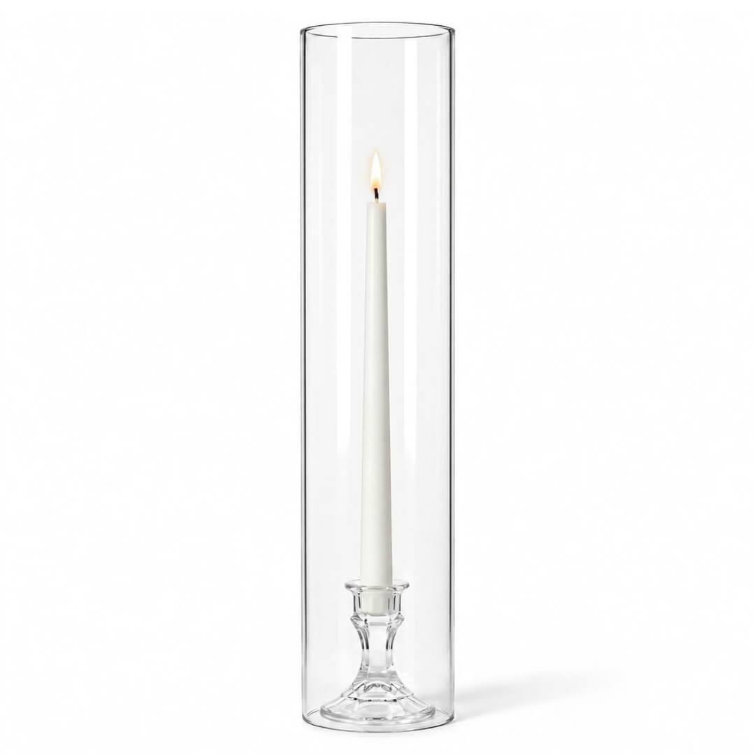 Glass Chimney Candle Shade 4" x 20" – Set of 12 - view 3