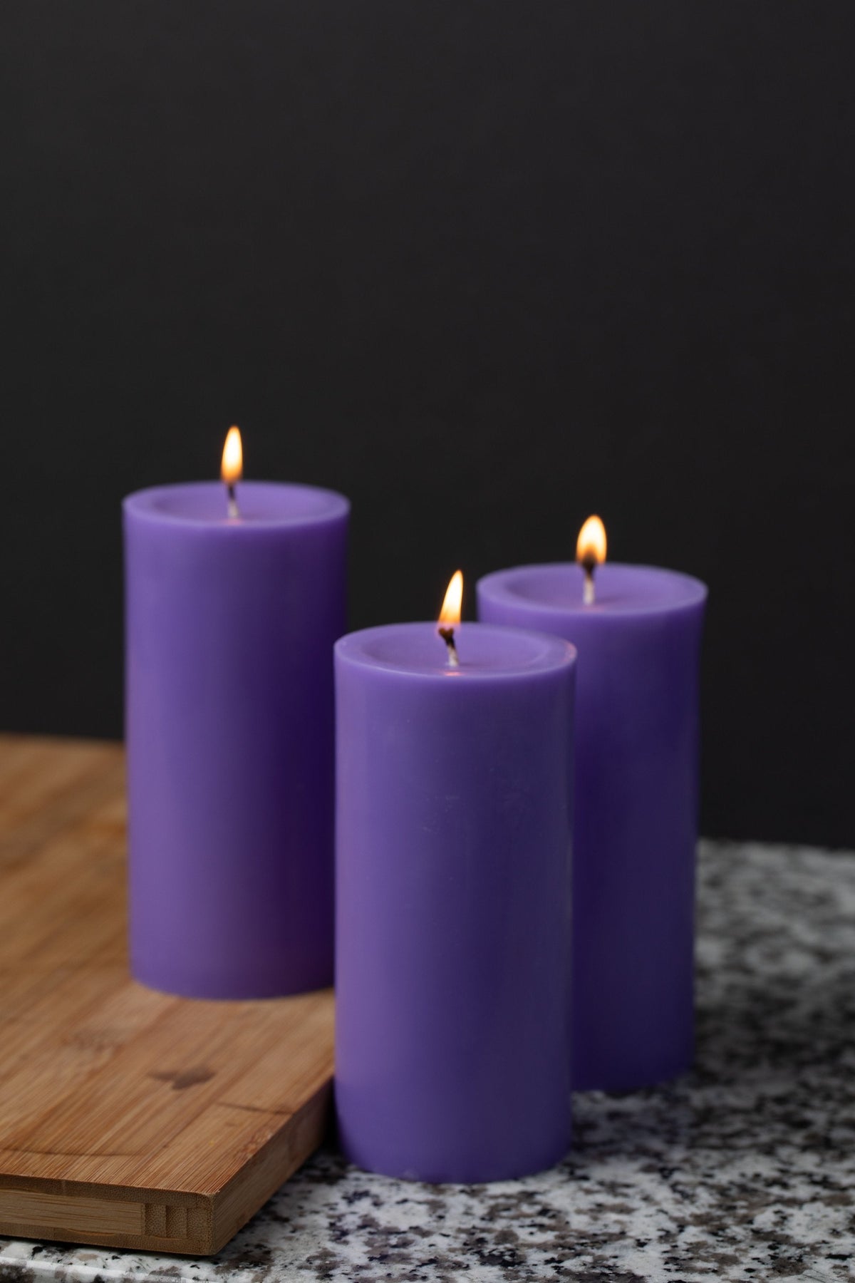 Richland Pillar Candle 3"x6" Lavender - view 3
