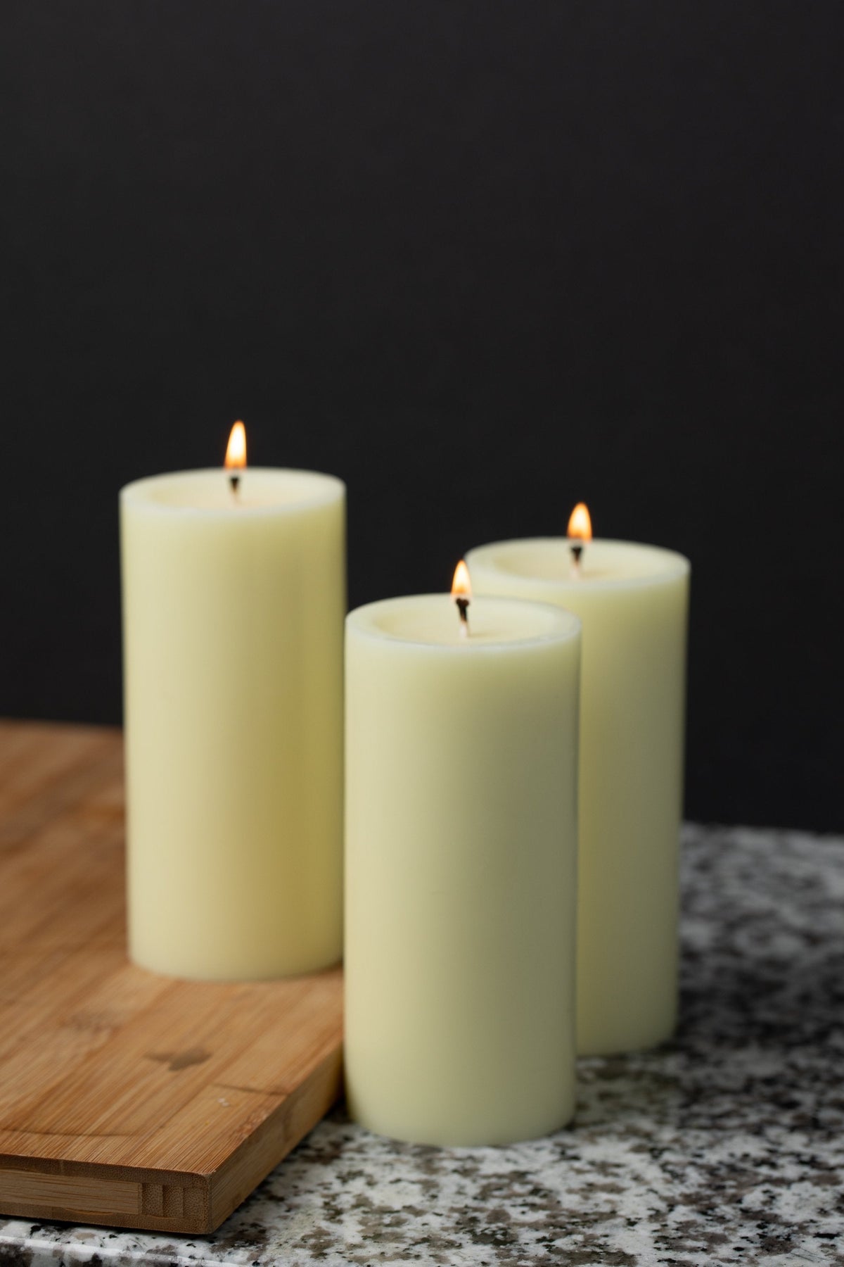 Richland Pillar Candles 3"x6" Ivory Set of 6 - view 3