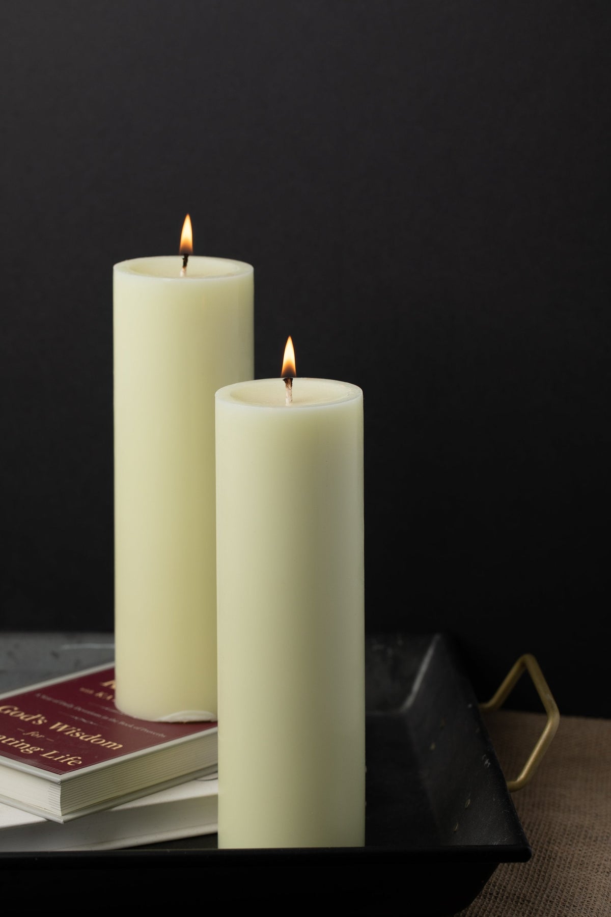 Richland Pillar Candle 3"x9" Ivory - view 3