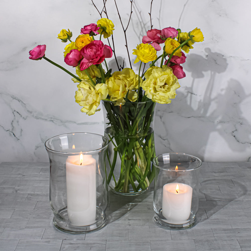 Eastland Adena Hurricane Vase 10.5" Set of 2 - view 3