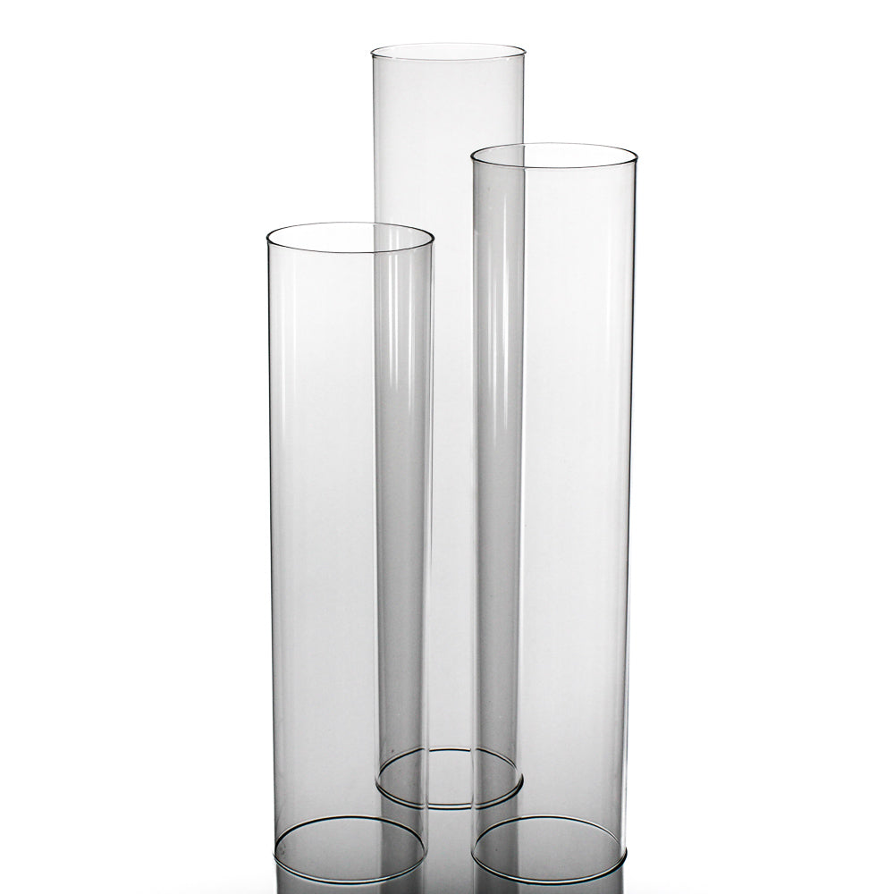Richland Glass Chimney Candle Shade 16", 18" & 20" Set of 3| 