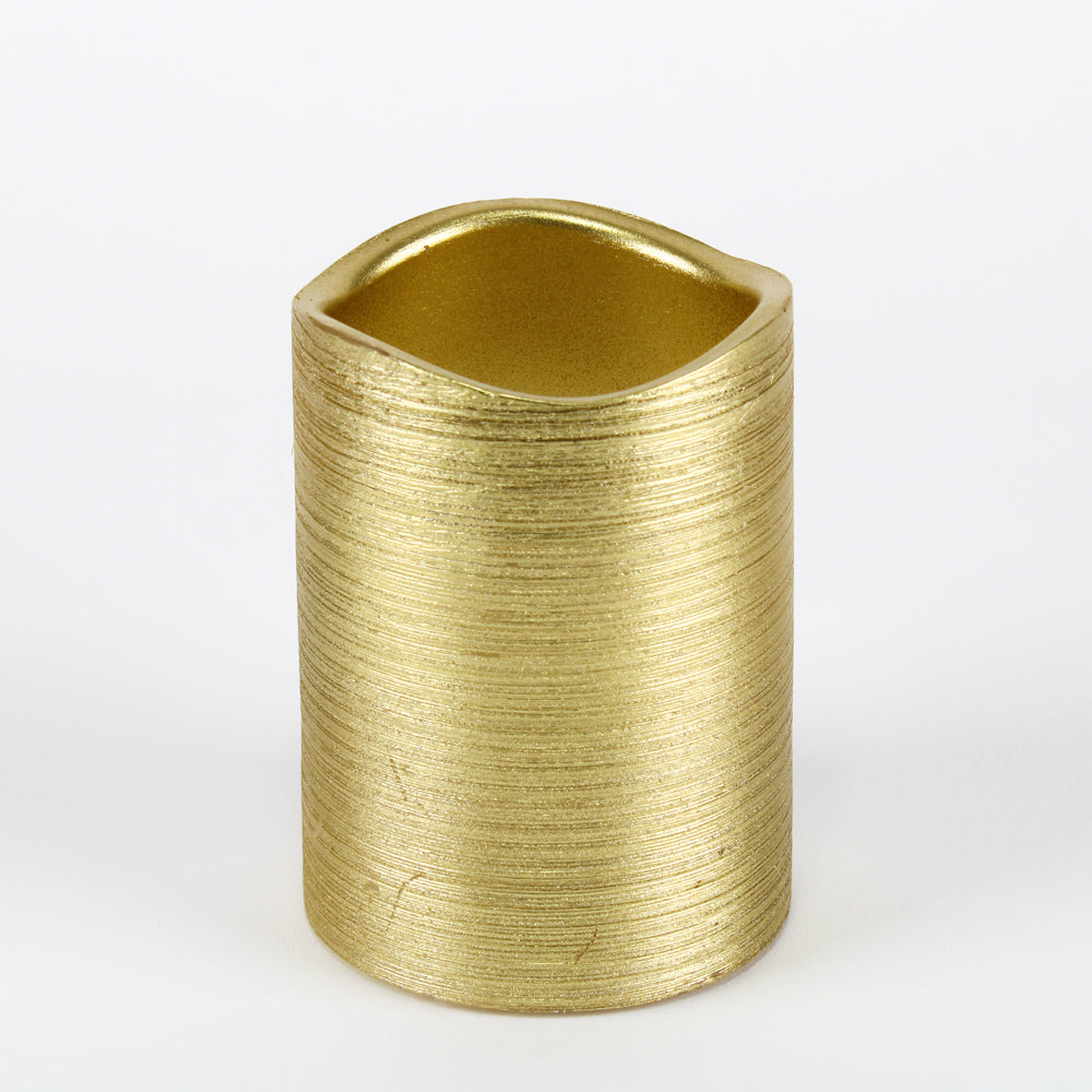 Richland Gold Metallic Wavy Top LED Candle - Set of 12 - view 1