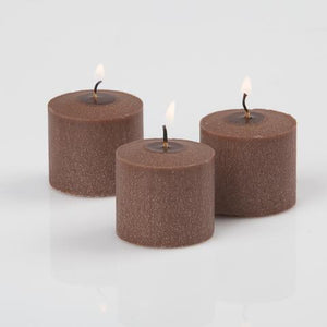 2 of 3: richland votive candles brown cinnamon bun scented 10 hour set of 288