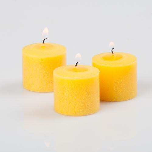 Richland Votive Candles Yellow Lemon Meringue Scented 10 Hour Set of 12| 1077_12