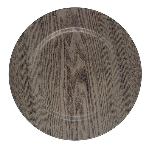 Richland Plain Charger Plate 13" Woodgrain - view 1