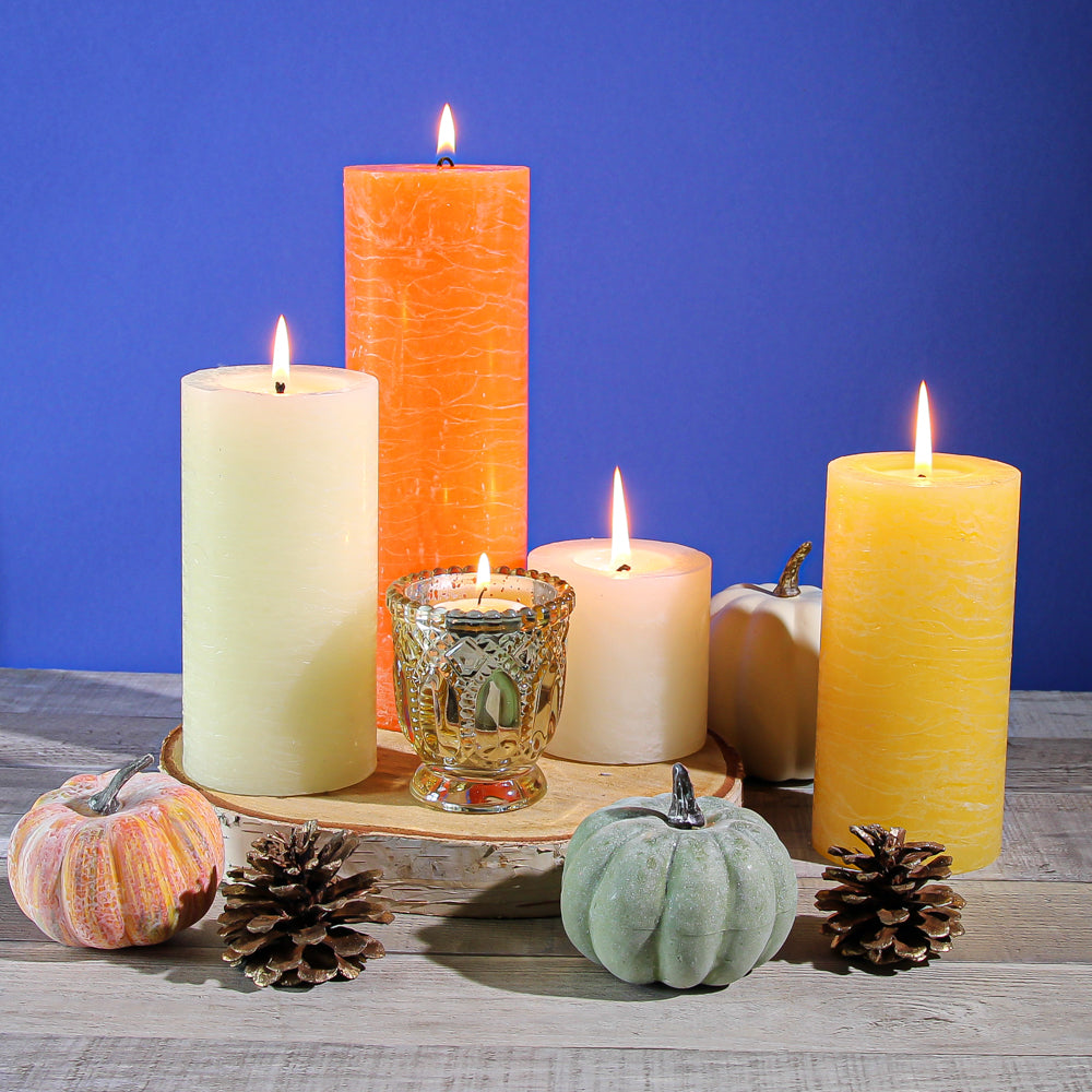 Richland Rustic Pillar Candle 3"x 6" Ivory Set of 24 - view 3