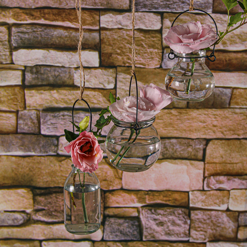 Richland Vintage Bottle Hanging Glass Vase Set of 48 - view 4