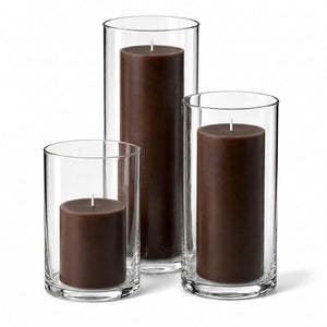 4 of 15: Richland Pillar Candles & Cylinder Vases Set of 3