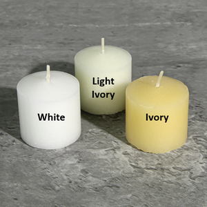 Richland Votive Candles Unscented Light Ivory 10 Hour Set of 12