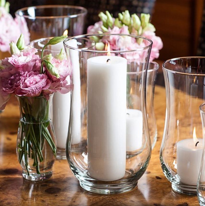 Eastland Adena Hurricane Vase 10.5" Set of 2| 
