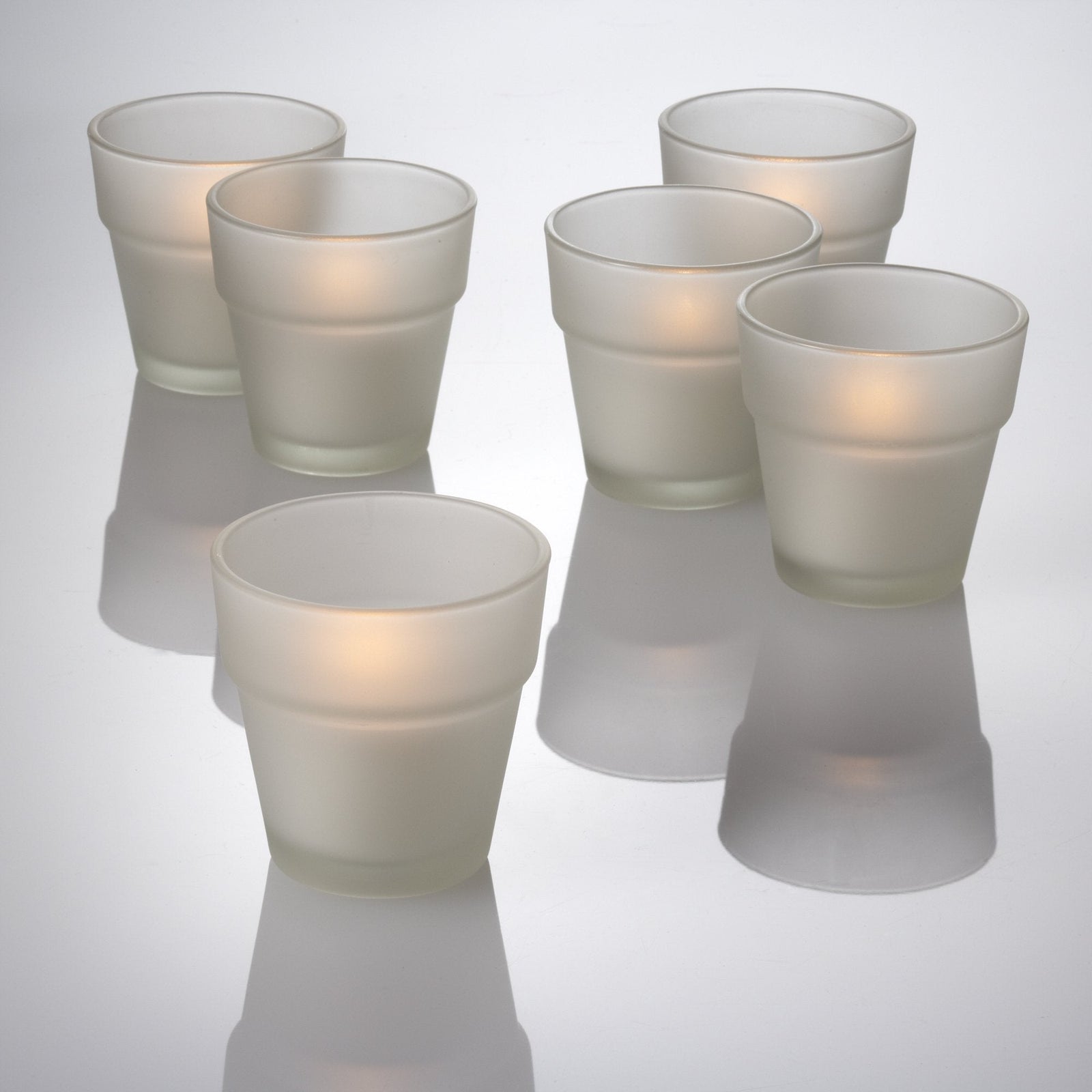 eastland flowerpot votive candle holder frosted set of 72| 