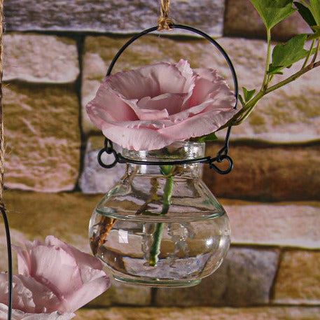 Richland Vintage Jar Hanging Glass Vase Set of 12