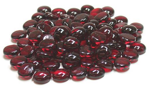 Vase Gems Ruby Red Glass 18 lbs. - view 2