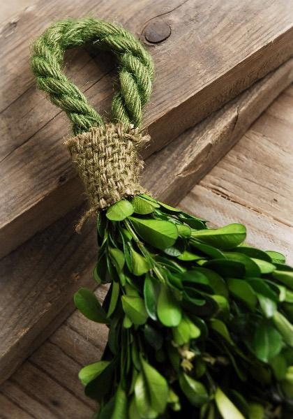 Natural Preserved Boxwood Garland 45in| 