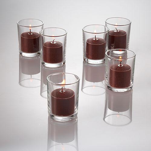 richland votive candles brown cinnamon bun scented 10 hour set of 72 - view 3