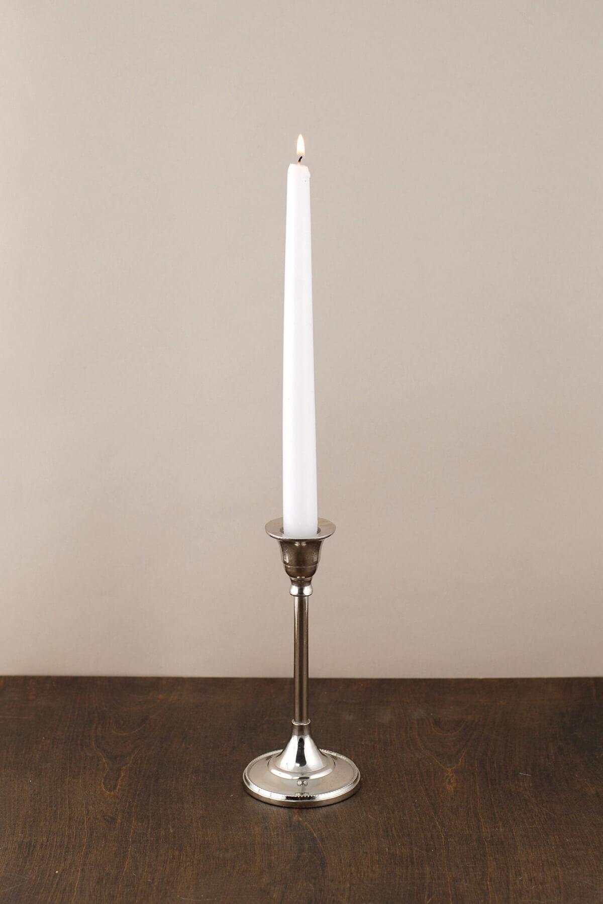 candlestick silver 7in - view 1