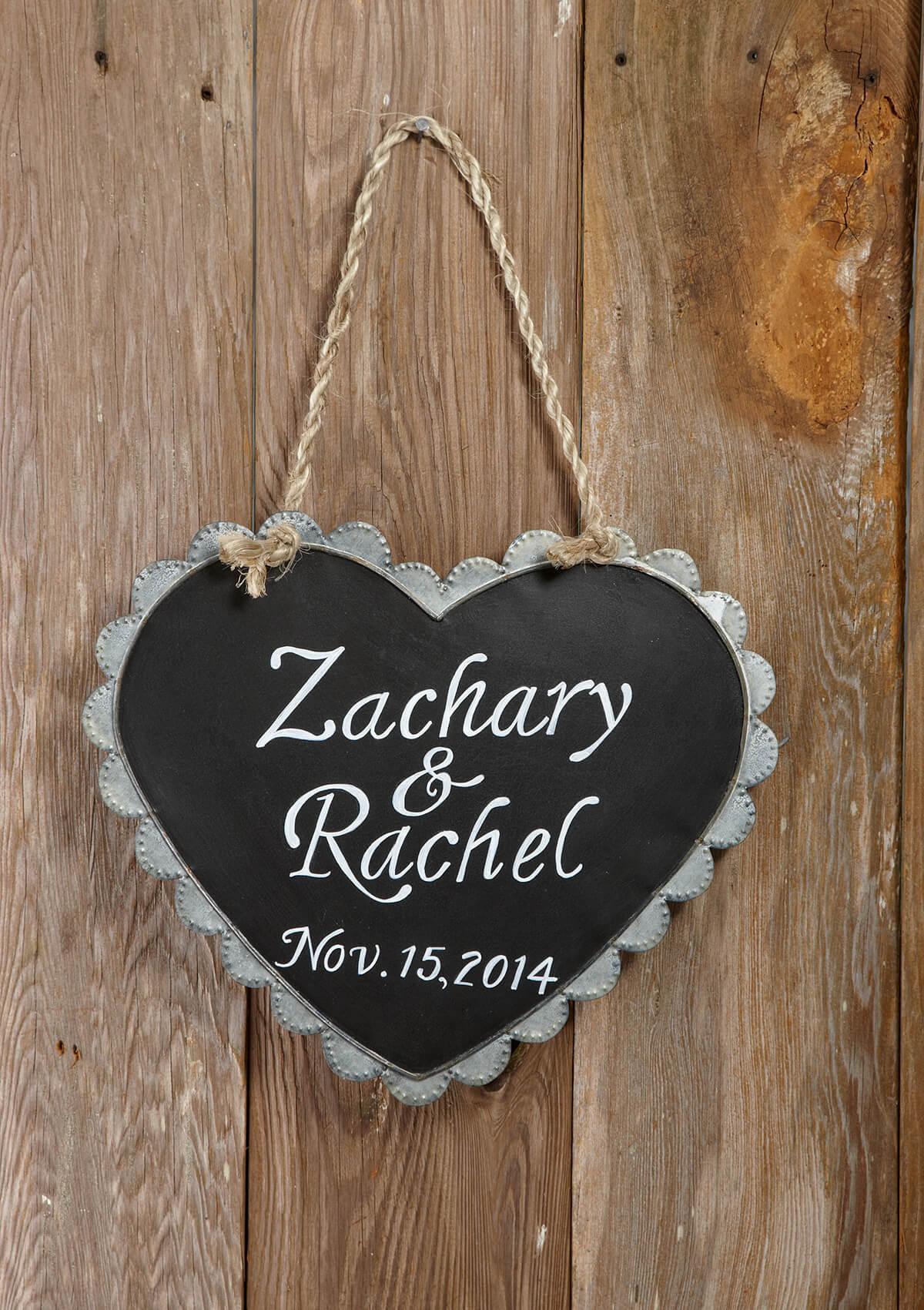 chalkboard heart 16x14in - view 2