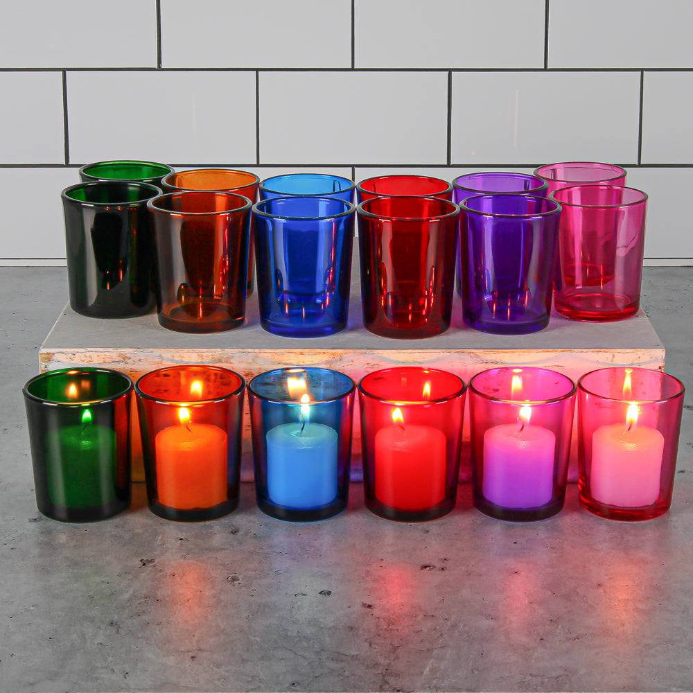 Richland Votive Candles & Eastland Colored Votive Holders Set of 72 - view 1