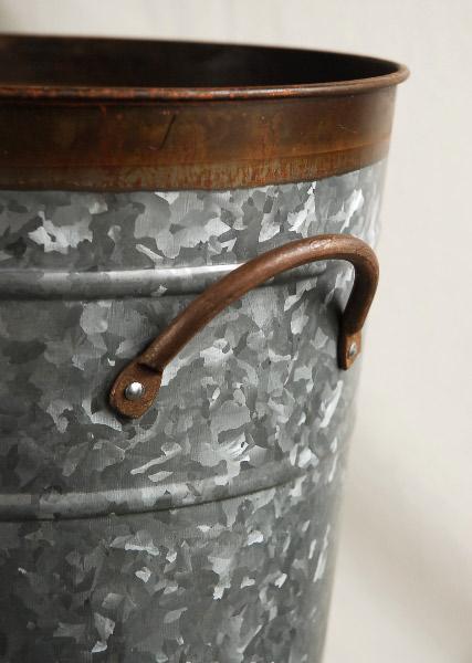 Two Tone 18" Flower Market Buckets with Handles - view 3
