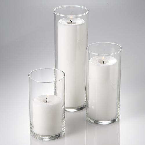 eastland cylinder pillar candle holders 6 7 5 10 5 set of 36 - view 2