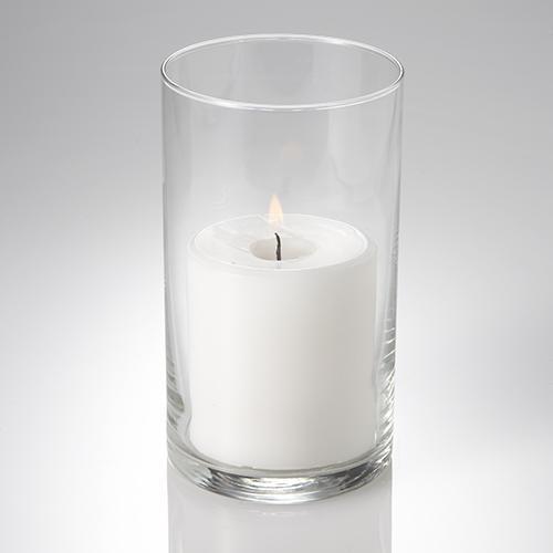 Richland Pillar Candle 3" & Eastland Cylinder Holder 6 inch Set of 12| 