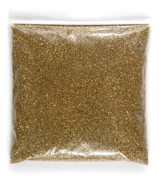 german glass glitter gold 1 lb bag - view 1