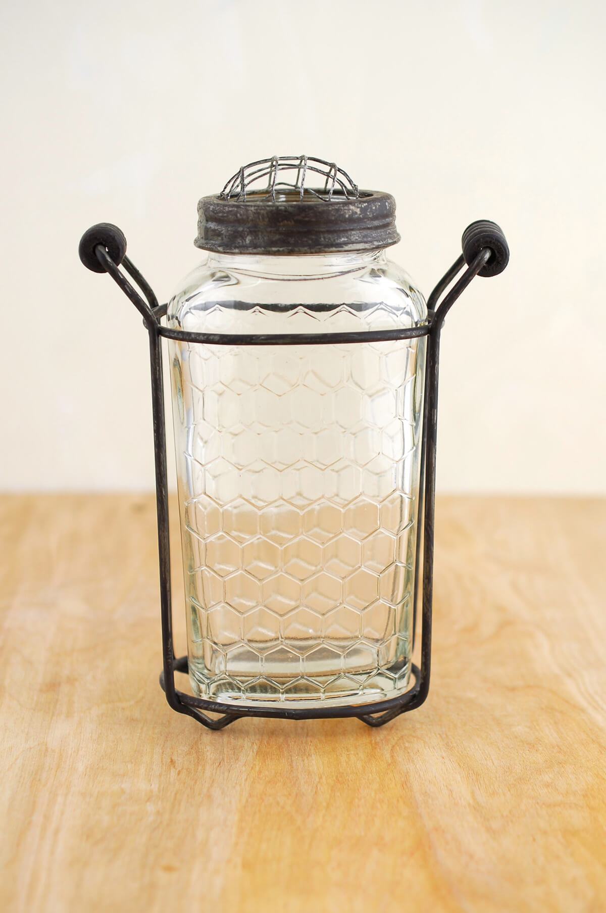 Glass Bottle Honeycomb 6in| 