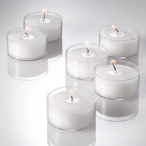 Richland Clear Tealight Candles White Unscented Set of 500| 1031_500