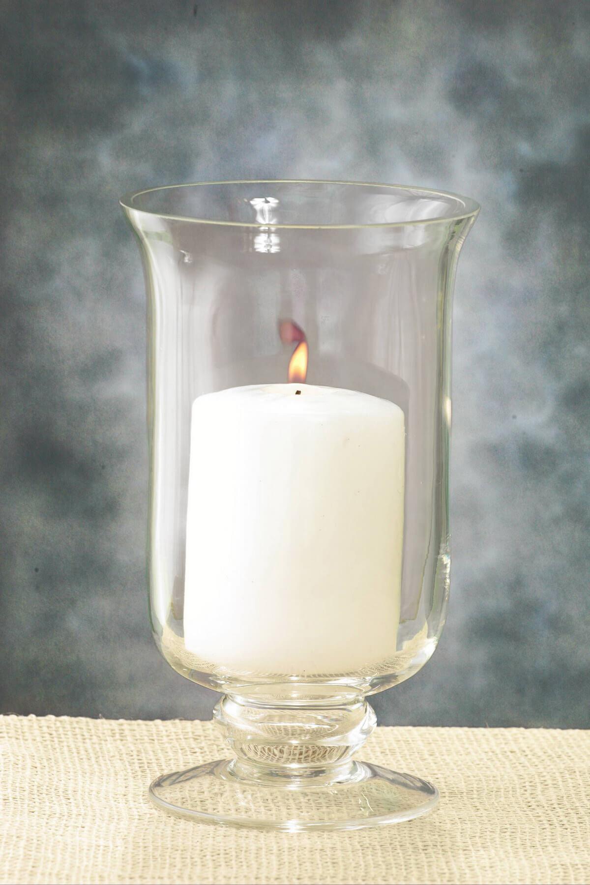 8in Hurricane Vase & Candle Holder - view 3