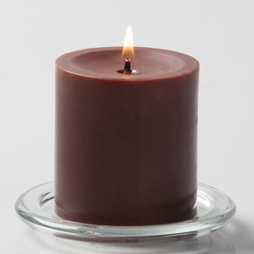 Richland Pillar Candle 3"x3" Brown