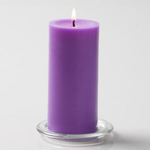 Richland Pillar Candles 3"x6" Lavender Set of 12