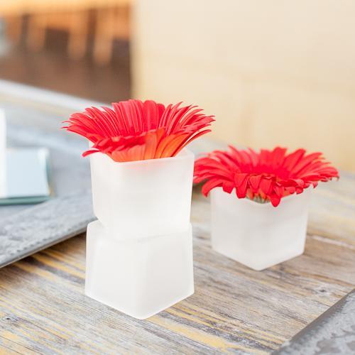 eastland square votive candle holder frosted set of 144| 