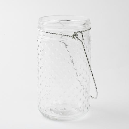 Eastland 7.5" Hanging Dotted Glass Jar with Handle| 9724_12