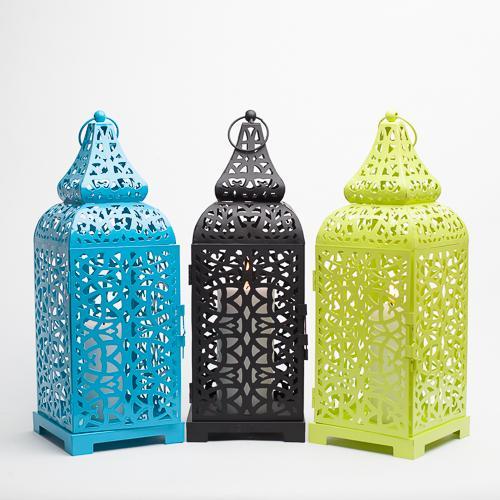richland black moroccan temple metal lantern - view 5