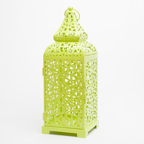 Richland Lime Moroccan Temple Metal Lantern - view 3