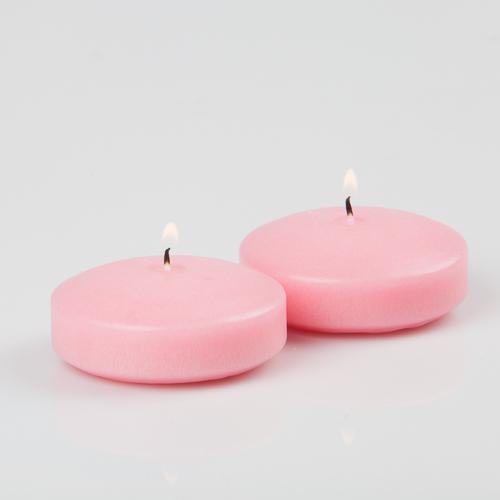 richland floating candles 3 pink set of 24