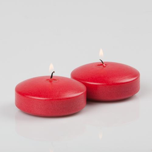 richland floating candles 3 red set of 96 - view 1