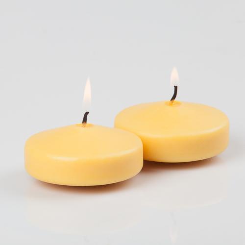 richland floating candles 3 yellow set of 72 - view 1