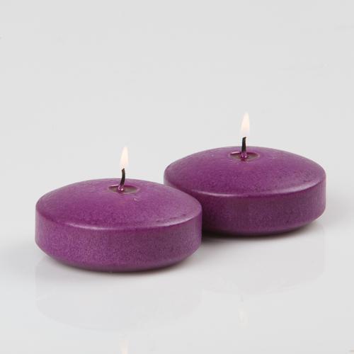 richland floating candles 3 purple set of 12 - view 1