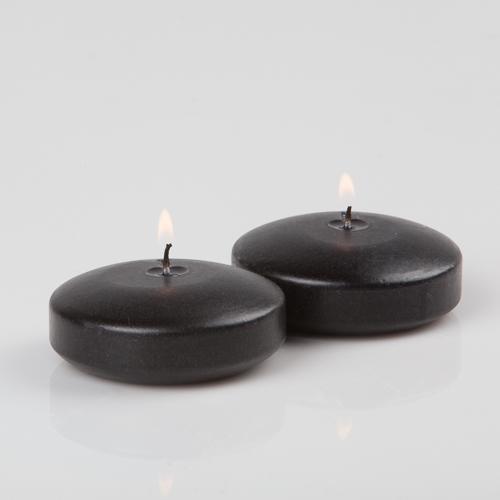 Richland Floating Candles 3" Black Set of 12 - view 1